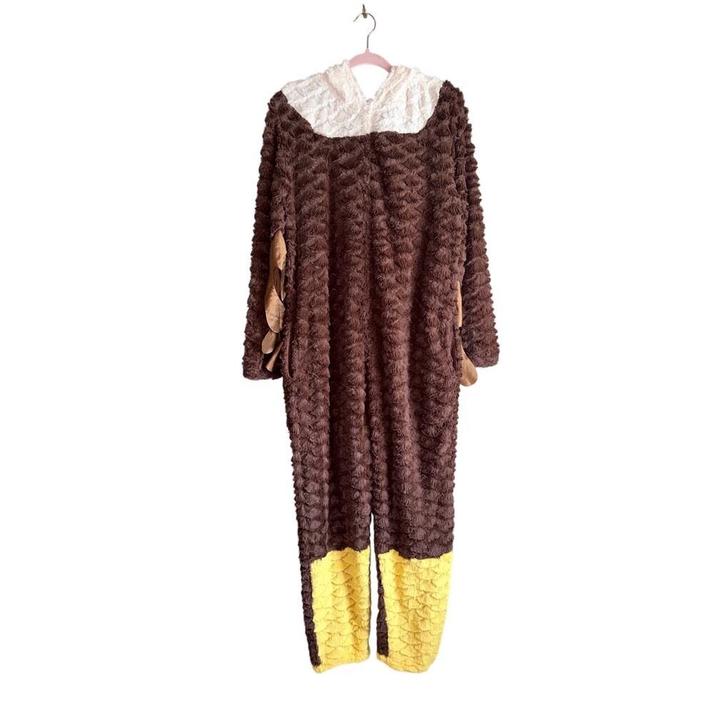 Briefly stated adult American bald eagle one piece costume large Halloween party